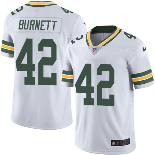Nike Packers #42 Morgan Burnett White Men's Stitched NFL Vapor Untouchable Limited Jersey